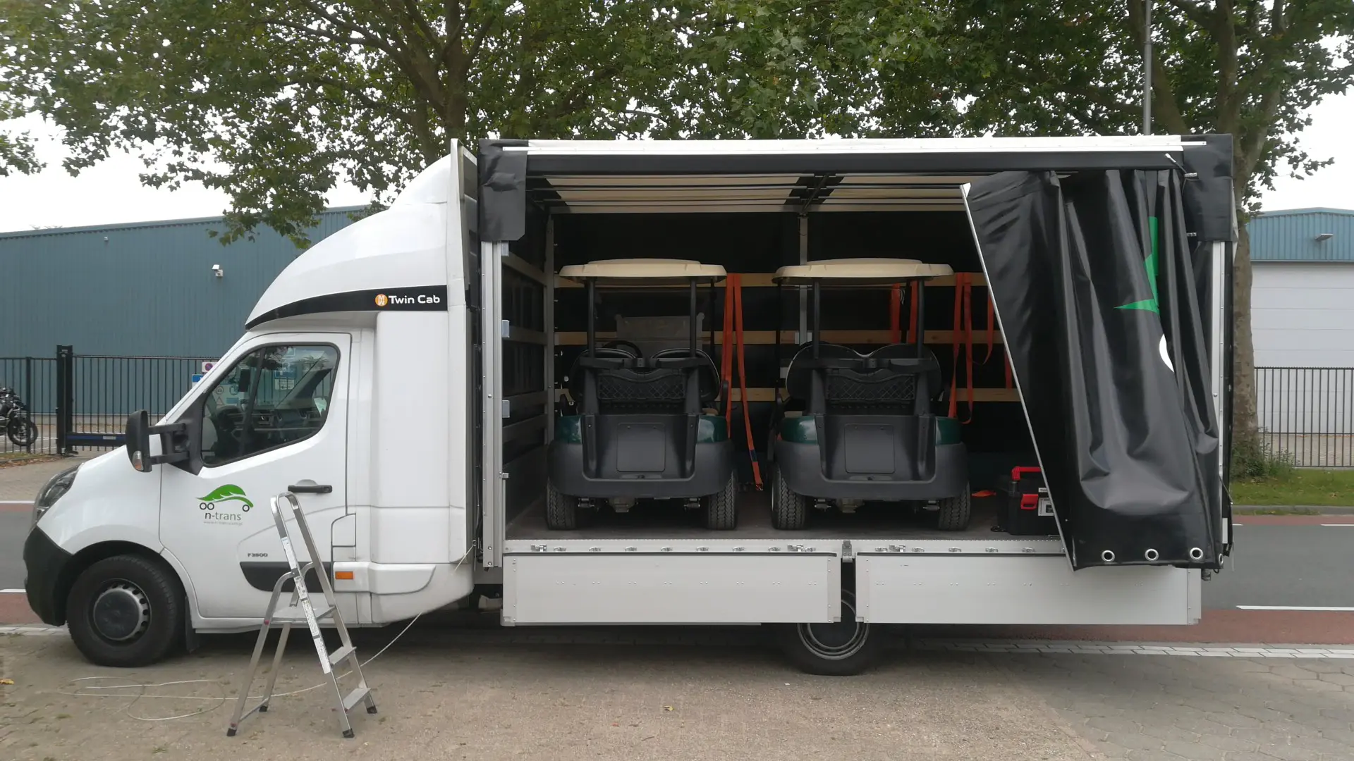 Delivery and collection of rented gators, off-road vehicles, and golf carts at events across Europe