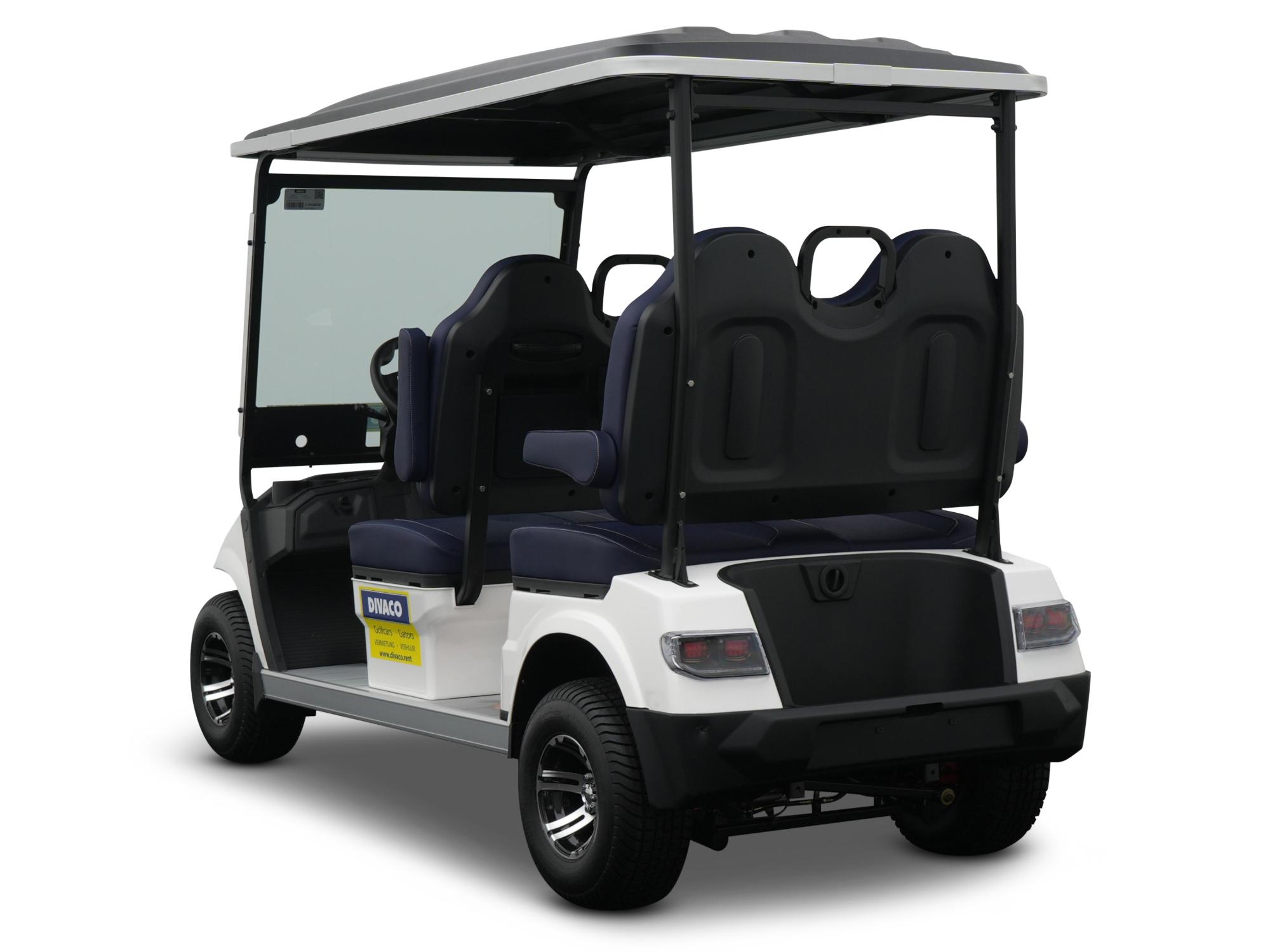 DIVACO.RENT Golf Cart 4-Seater Electric Rear View